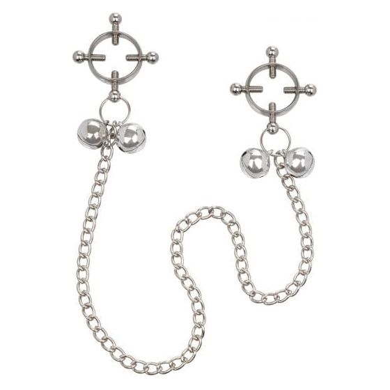 Pinces à Seins - CalExotics - 4-Point Nipple Press with Bells CalExotics Sensations plus