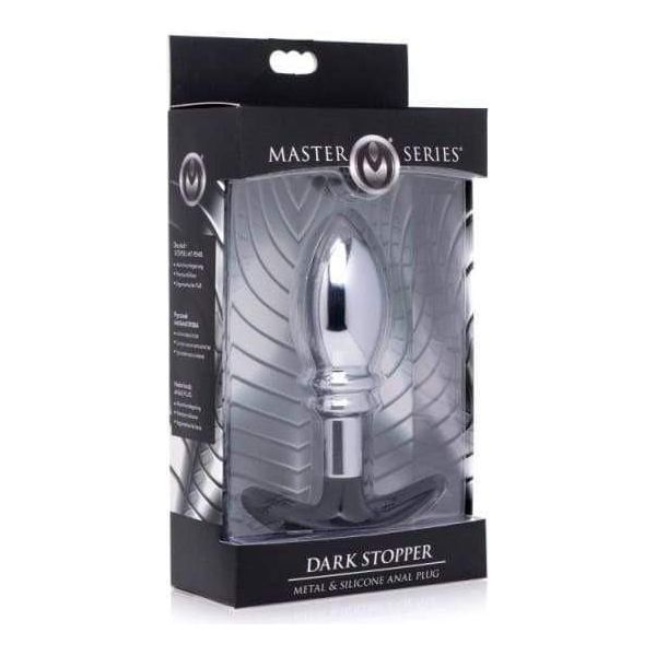 Plug Anal en métal - Master Series - Dark Stopper Master Series Sensations plus