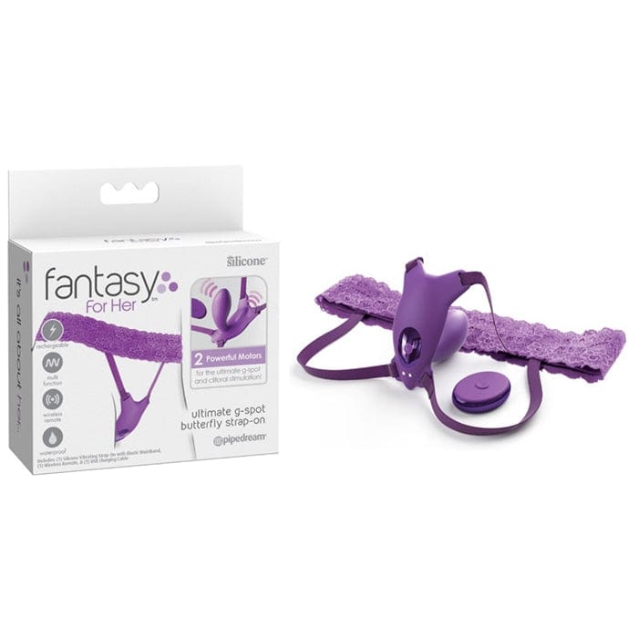 Vibrateur à Distance - Fantasy For Her - Ultimate G-Spot Butterfly Strap-On Pipedream Sensations plus