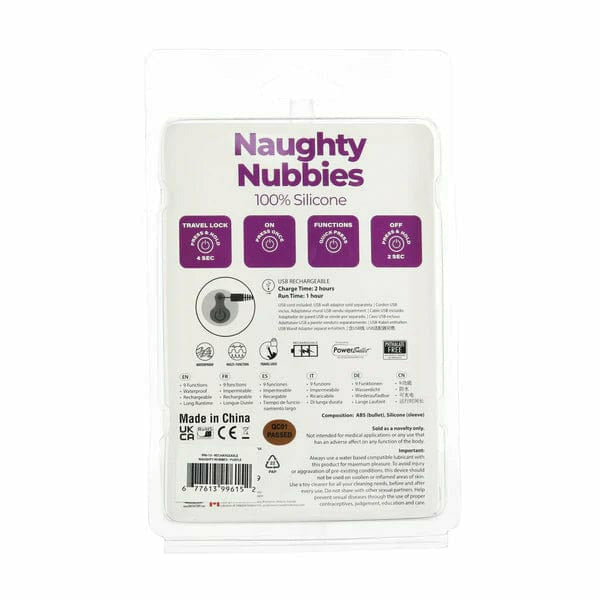 Vibrateur à Doigt - PowerBullet - Naughty Nubbies Power Bullet Sensations plus