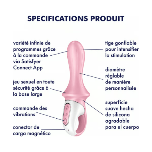 Vibrateur Anal - Satisfyer - Air Pump Booty 5+ Satisfyer Sensations plus