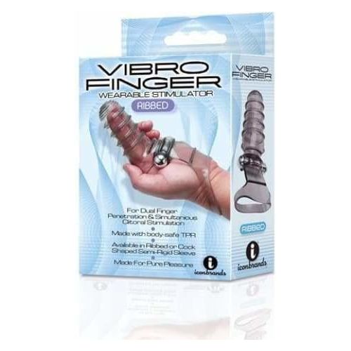 Vibrateur - Icon Brands - Vibro Finger Massager Ribbed Icon brands Sensations plus