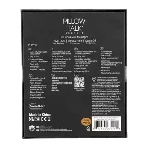 Vibrateur - Pillow Talk Secrets - Playful Pillow Talk Sensations plus