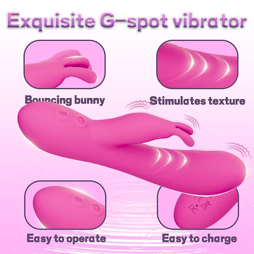 Vibrateur Double Stimulation - Jade Rabbit –  Puissant avec 10 Modes de Vibration