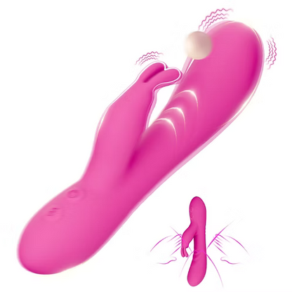 Vibrateur Double Stimulation - Jade Rabbit –  Puissant avec 10 Modes de Vibration