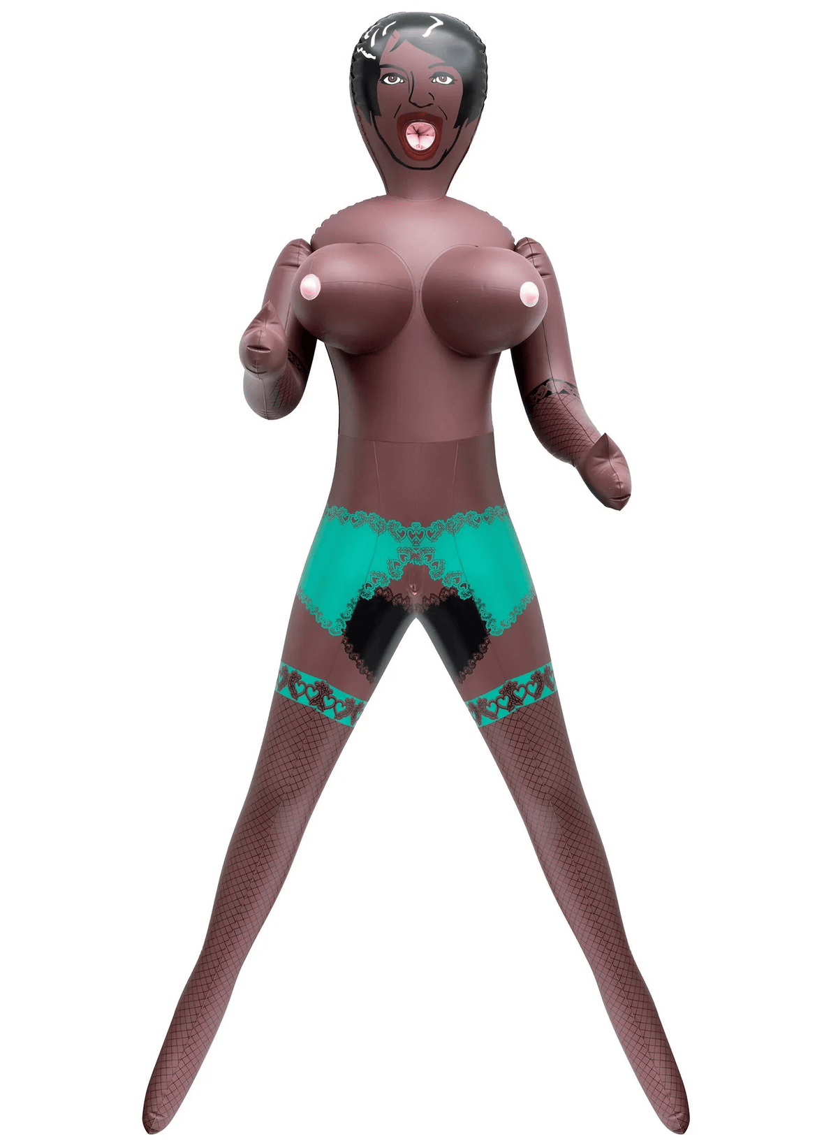 Poupée Gonflable 3 Orifices - Angela Femme Noire | Candy Dolls