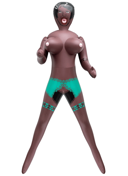 Poupée Gonflable 3 Orifices - Angela Femme Noire | Candy Dolls