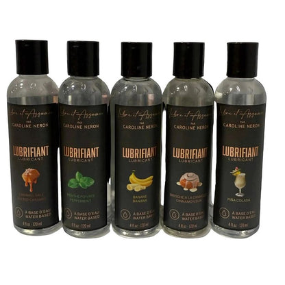 Lubrifiant Intime à Saveur - Caroline Libre et Assumée | 5 Saveurs & Fait au Québec
