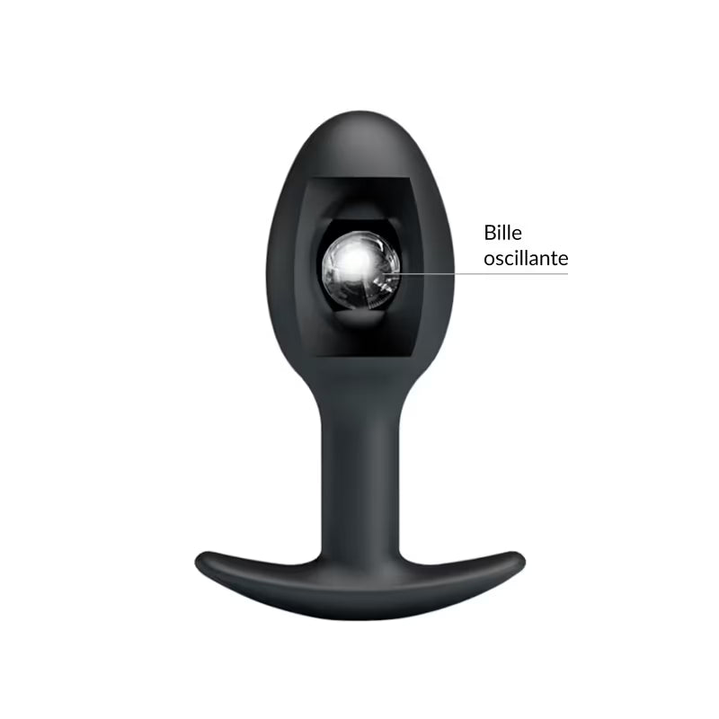 Plug Anal en Silicone & Bille Oscillante - Pretty Love | Stimulation Progressive Type Geisha Pretty Love Sensations plus