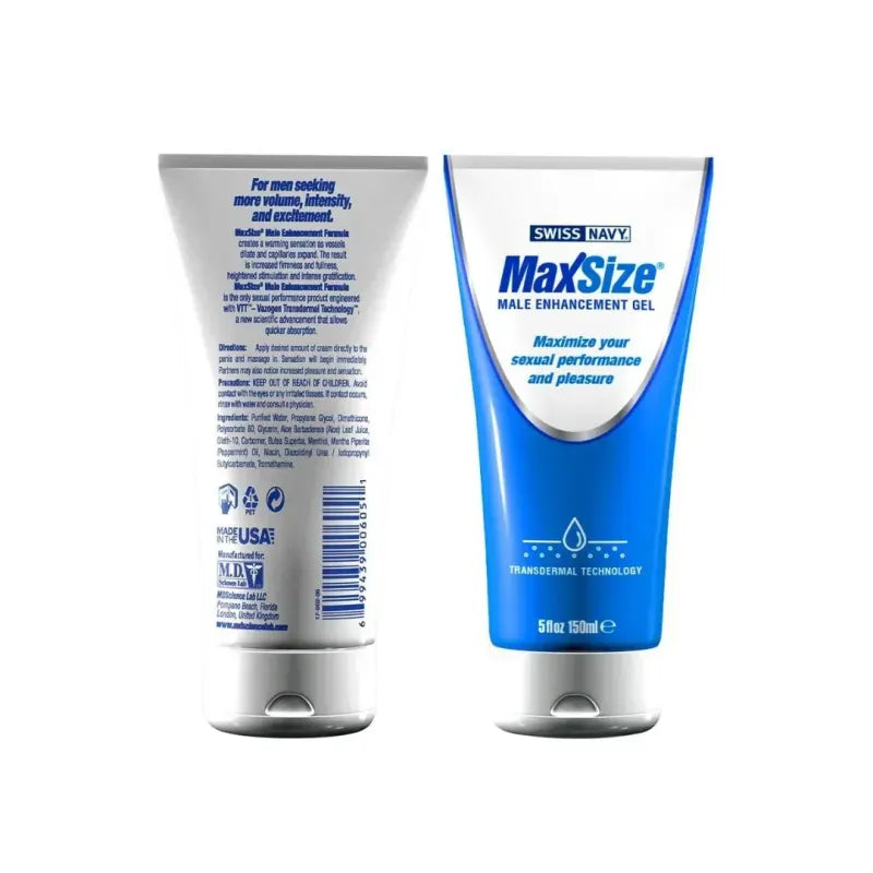 Gel Stimulant Masculin - MaxSize 10 ml ou 150 ml | Swiss Navy
