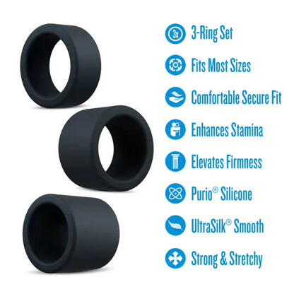 3 anneaux d’érection - Performance Plus Accelerate | Plaisir Prolongé & Intensité Performance Plus Sensations plus