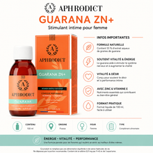 Stimulant intime pour femme - Aphrodict Guarana ZN+ | Booster d'Énergie
