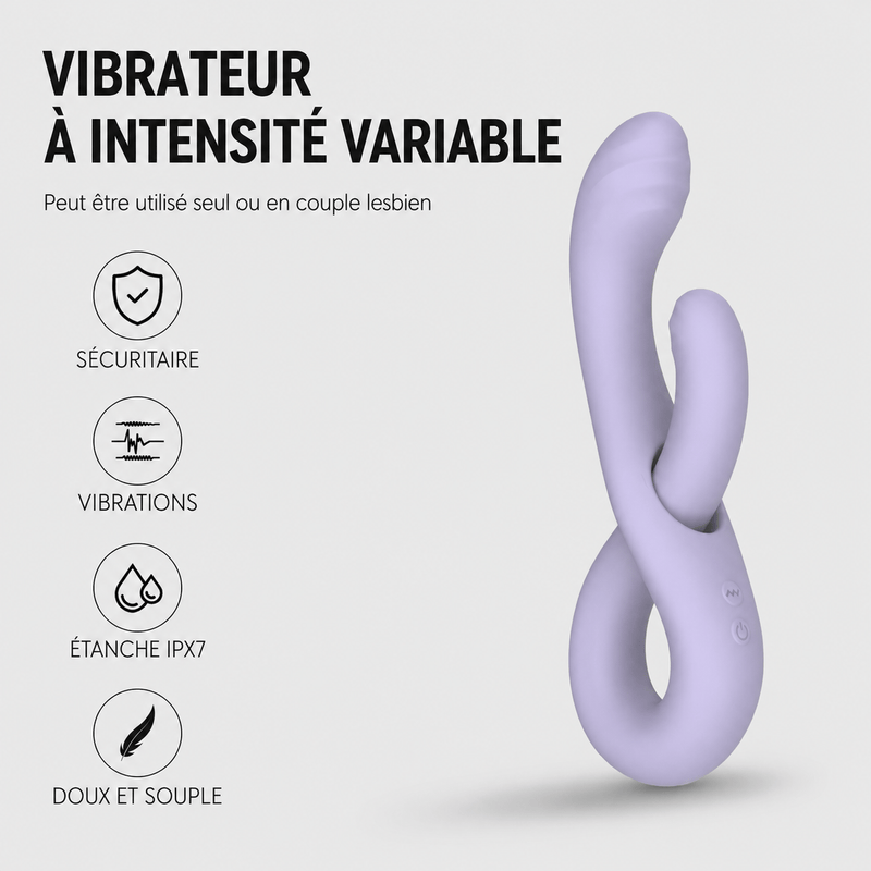 Vibrateur Double Stimulation - Infinity Judy | Flexible & Polyvalent