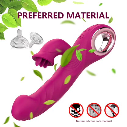 Vibrateur Double Stimulation 3-en-1 - Duo Passion | Point G & Clitoris