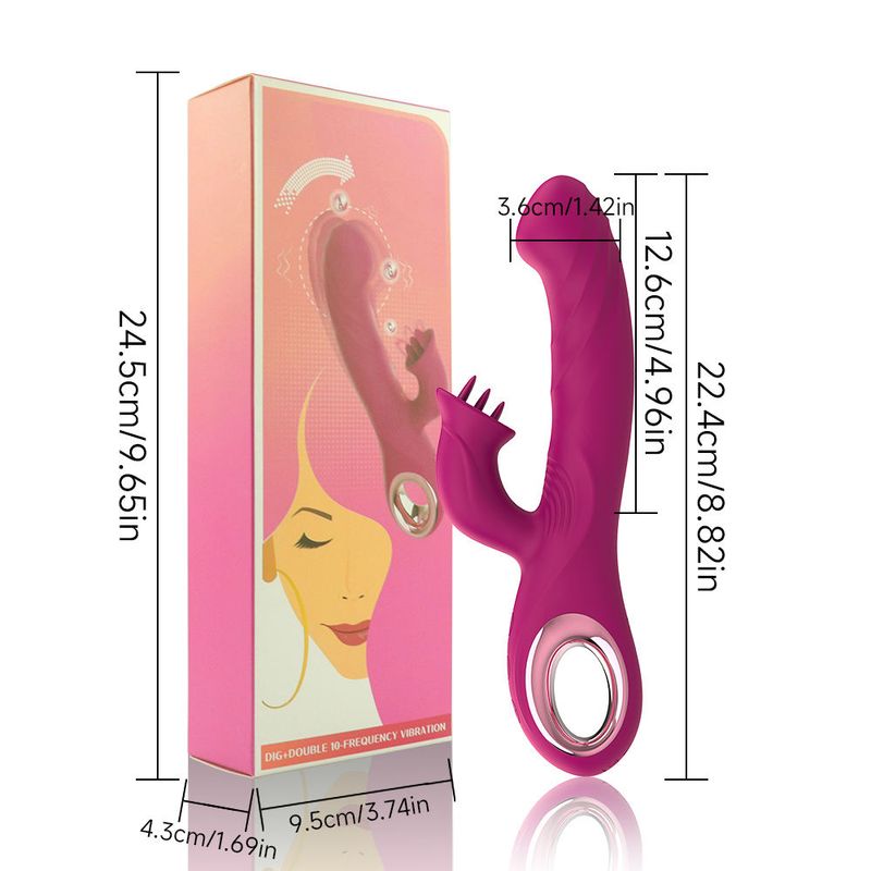 Vibrateur Double Stimulation 3-en-1 - Duo Passion | Point G & Clitoris
