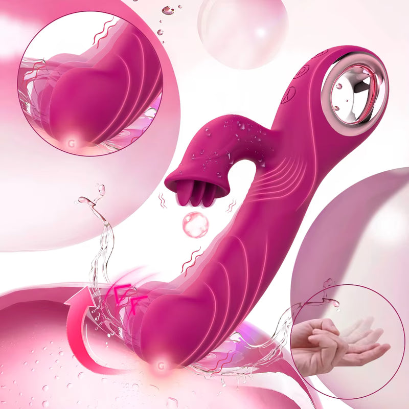 Vibrateur Double Stimulation 3-en-1 - Duo Passion | Point G & Clitoris