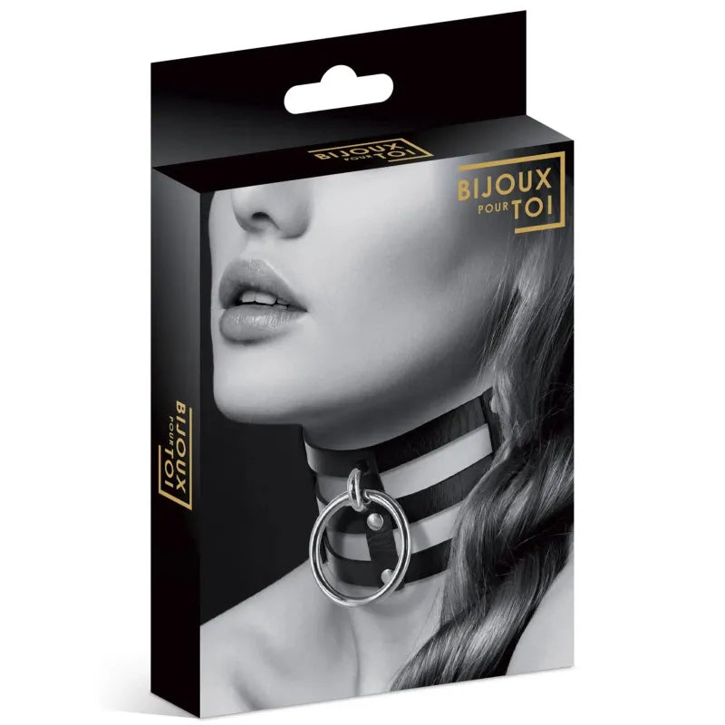 Accessoire - Bijoux Pour Toi - Collier avec Anneau et Triple Lanières Bijoux pour toi Sensations plus