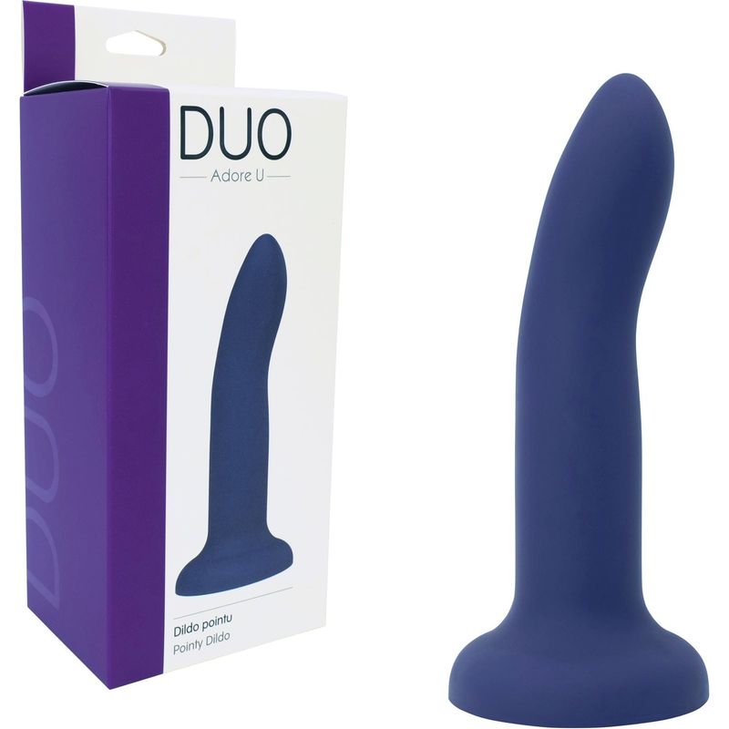 Adore U - Duo - Dildo Pointu - Bleu Adore U DUO Sensations plus