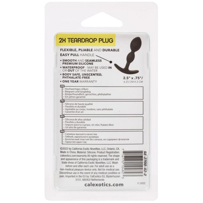 Plug Anal - Boundless - 2X Teardrop Plug - Calexotics CalExotics Sensations plus