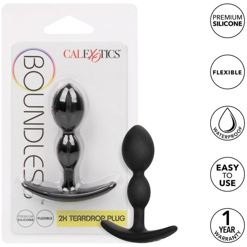 Plug Anal - Boundless - 2X Teardrop Plug - Calexotics CalExotics Sensations plus