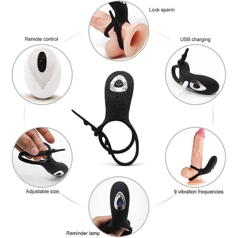 Anneau d'érection à distances - Penis Ring | Vibrant & Ajustable Secwell Sensations plus