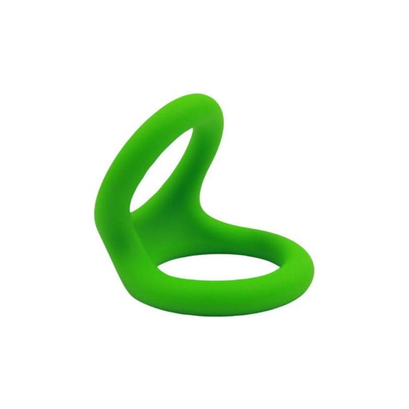 Anneau D'érection - Adore U - Anneau pénien Silicone Double M - Vert Adore U Sensations plus