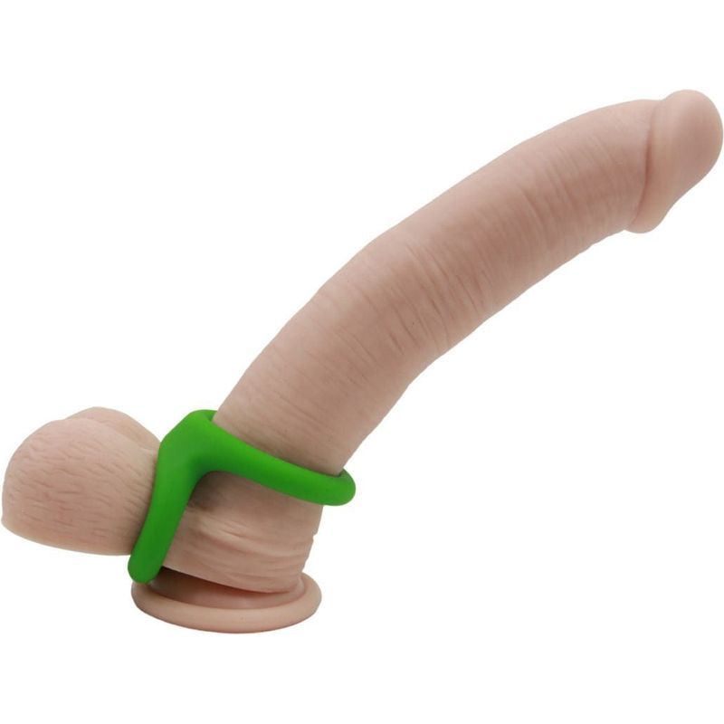 Anneau D'érection - Adore U - Anneau pénien Silicone Double M - Vert Adore U Sensations plus