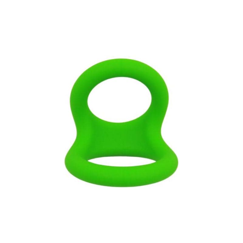 Anneau D'érection - Adore U - Anneau pénien Silicone Double M - Vert Adore U Sensations plus