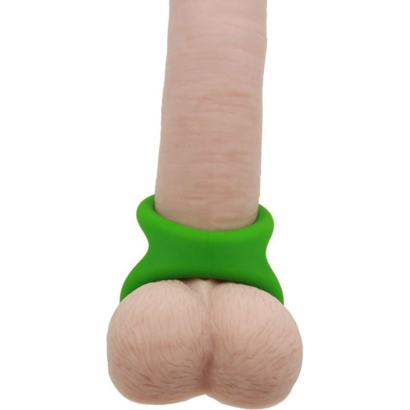 Anneau D'érection - Adore U - Anneau pénien Silicone Double M - Vert Adore U Sensations plus