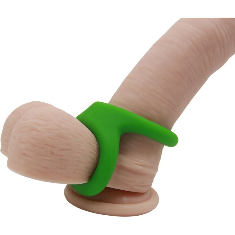 Anneau D'érection - Adore U - Anneau pénien Silicone Double M - Vert Adore U Sensations plus