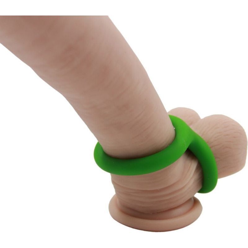 Anneau D'érection - Adore U - Anneau pénien Silicone Double M - Vert Adore U Sensations plus