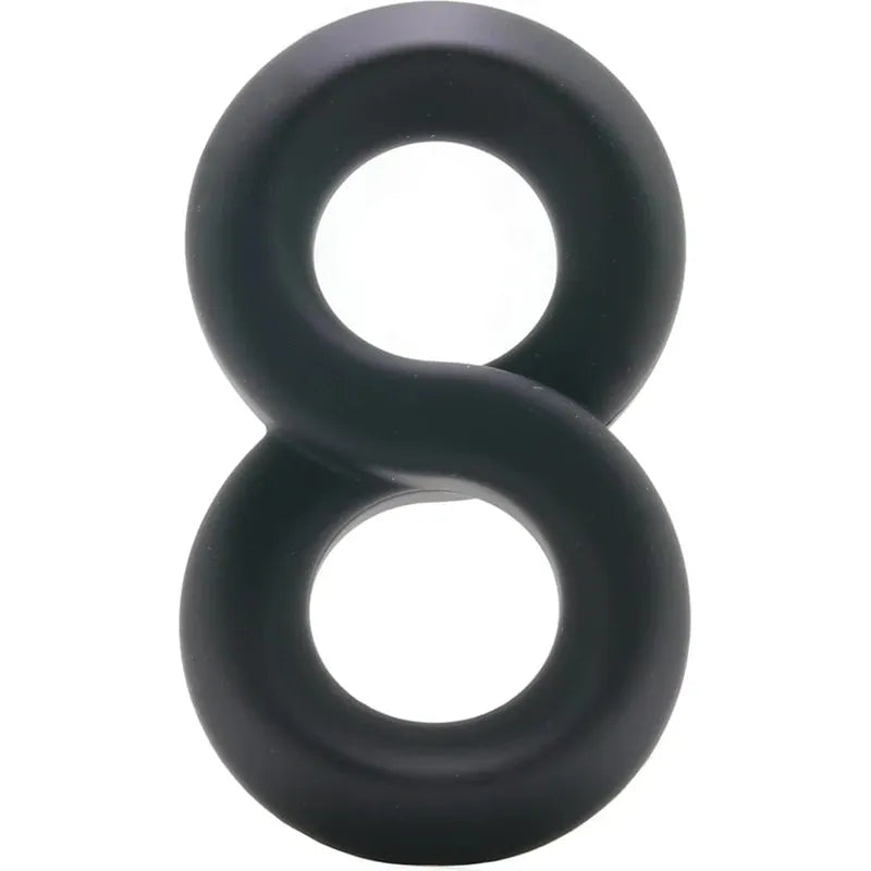 Anneau D'érection  - Adore U Höm - Anneau pénien infini 8 Noir Sensations Plus Sensations plus