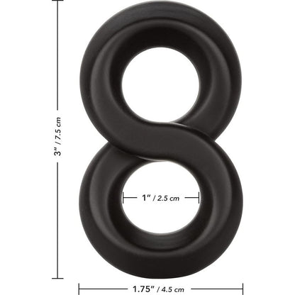 Anneau D'érection  - Adore U Höm - Anneau pénien infini 8 Noir Sensations Plus Sensations plus