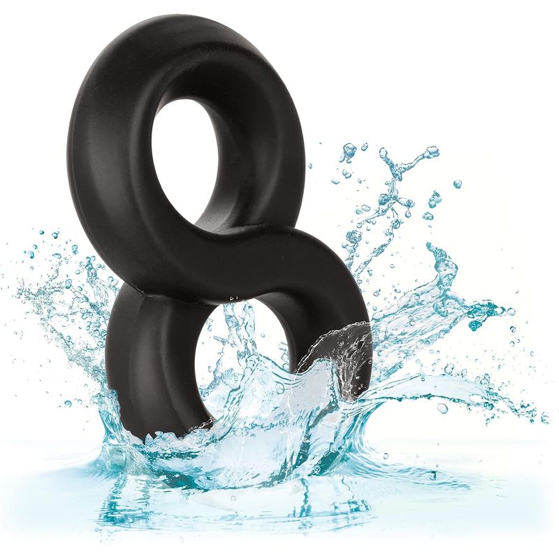 Anneau D'érection  - Adore U Höm - Anneau pénien infini 8 Noir Sensations Plus Sensations plus