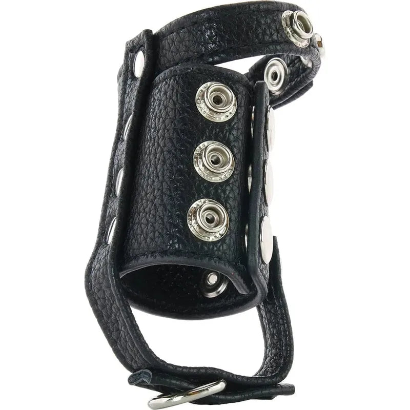 Anneau d'érection avec étireur de testicules - 2.5" (6.4cm) BlueLine Men Sensations plus