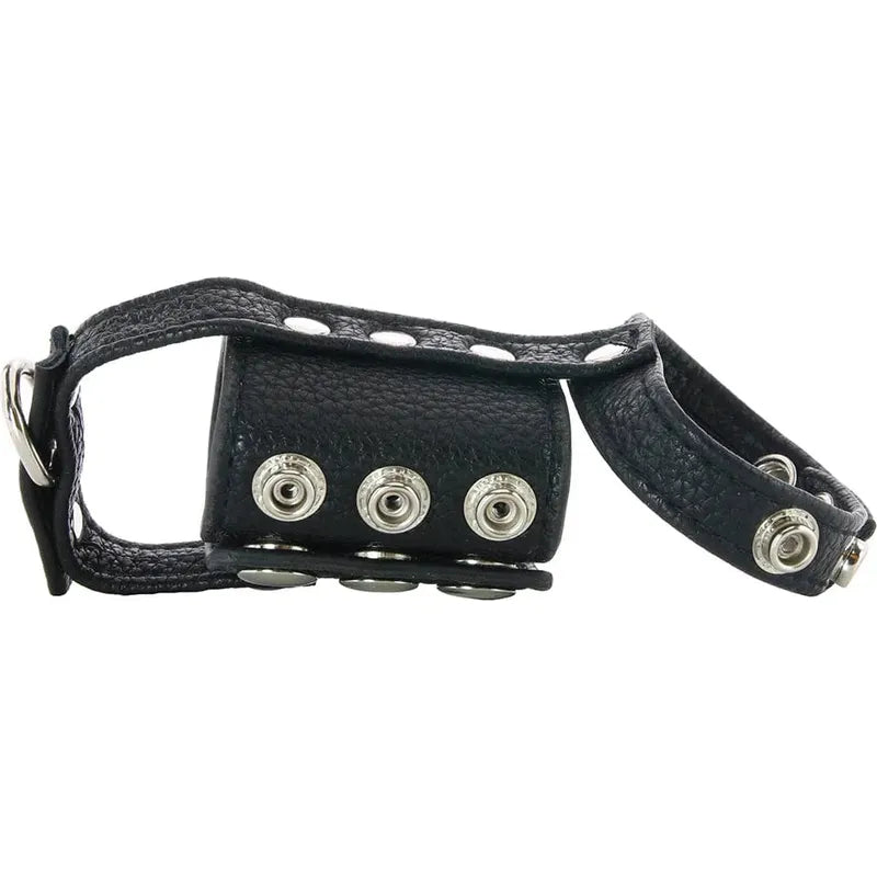 Anneau d'érection avec étireur de testicules - 2.5" (6.4cm) BlueLine Men Sensations plus