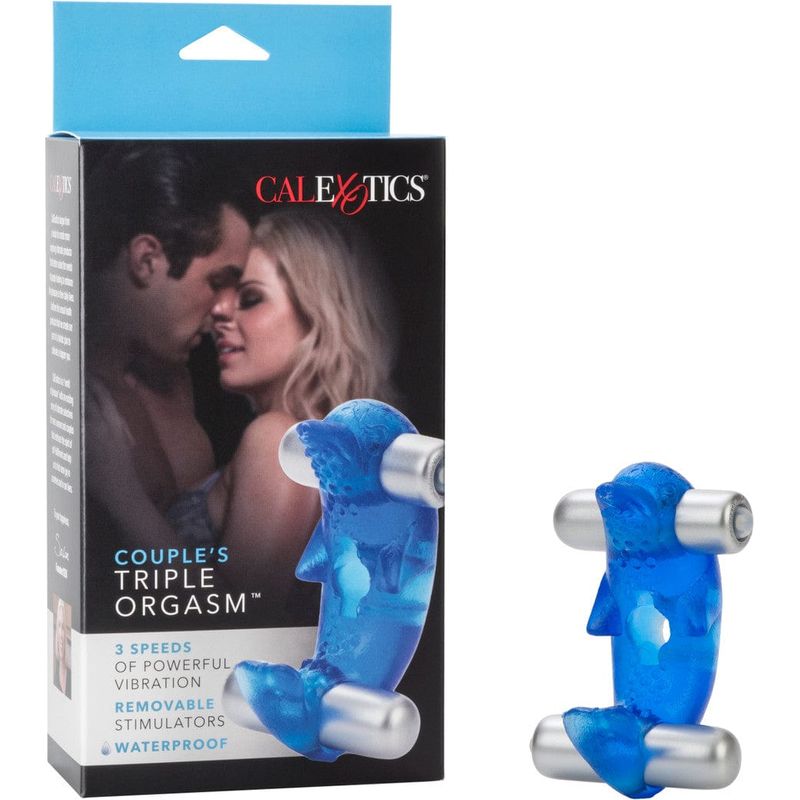 Anneau d'érection vibrant - CalExotics - Couple's Triple Orgasm Cock Ring CalExotics Sensations plus