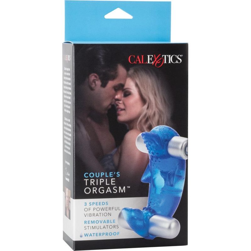 Anneau d'érection vibrant - CalExotics - Couple's Triple Orgasm Cock Ring CalExotics Sensations plus