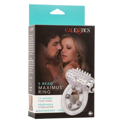 Anneau D'érection Vibrant Rechargeable - 5 Beads Maximus Ring CalExotics Sensations plus