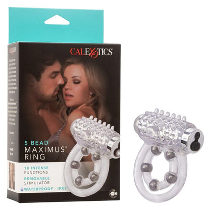 Anneau D'érection Vibrant Rechargeable - 5 Beads Maximus Ring CalExotics Sensations plus