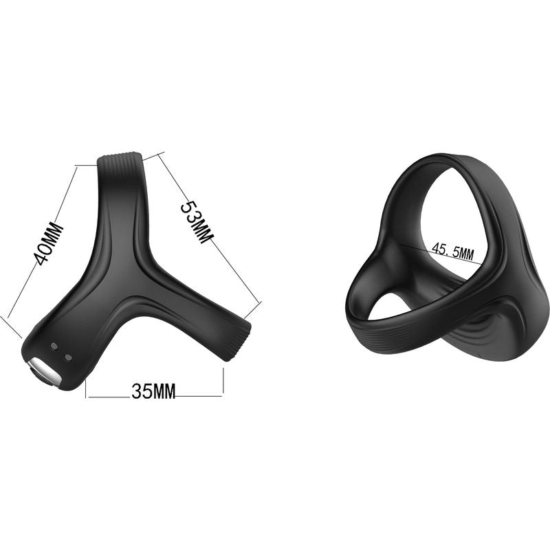 Anneau d'érection vibrant - Secwell - Penis Dual Ring Secwell Sensations plus