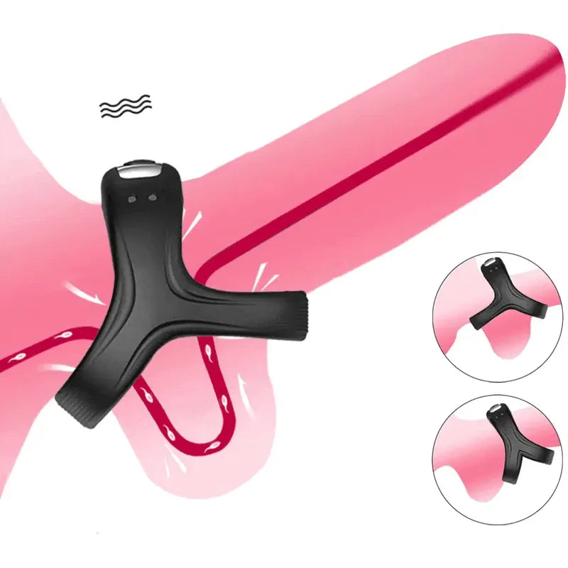 Anneau d'érection vibrant - Secwell - Penis Dual Ring Secwell Sensations plus