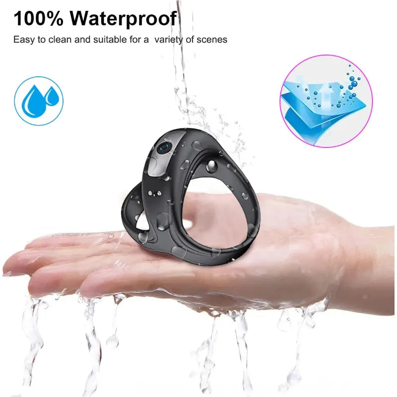 Anneau d'érection vibrant - Secwell - Penis Dual Ring Secwell Sensations plus