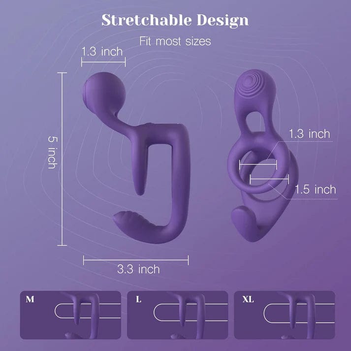 Anneau d'érection vibrant - Tracy's Dog - Gemster Silicone Cock Ring Tracy's Dog Sensations plus