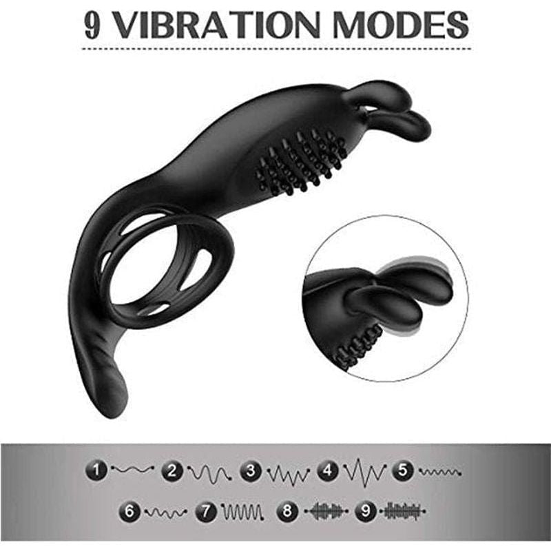 Anneau d’érections Vibrant – Secwell – Vibrating Rabbit Cock Ring Secwell Sensations plus