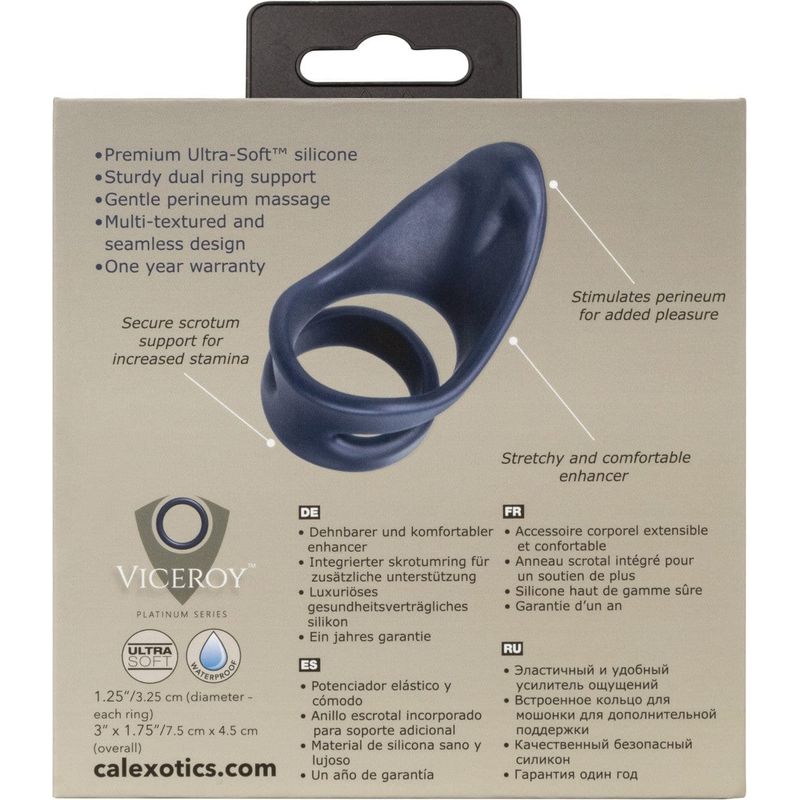 Anneau Double d’Érection Viceroy – Stimulateur Périnéal en Silicone CalExotics Sensations plus