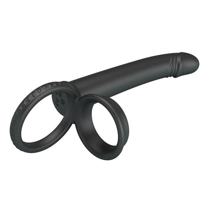 Anneau Double Pénétration - Pretty Love Moses | Double Cockring avec Dildo Anal Réaliste Pretty Love Sensations plus