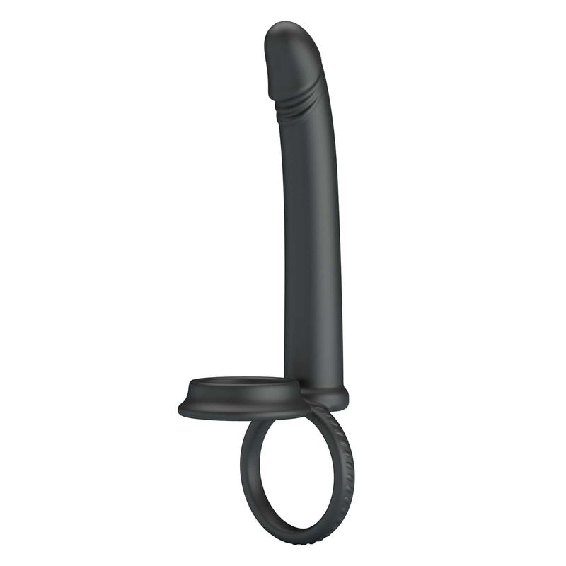 Anneau Double Pénétration - Pretty Love Moses | Double Cockring avec Dildo Anal Réaliste Pretty Love Sensations plus
