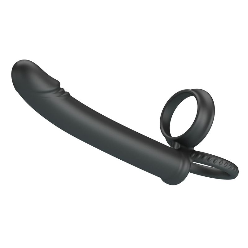 Anneau Double Pénétration - Pretty Love Moses | Double Cockring avec Dildo Anal Réaliste Pretty Love Sensations plus