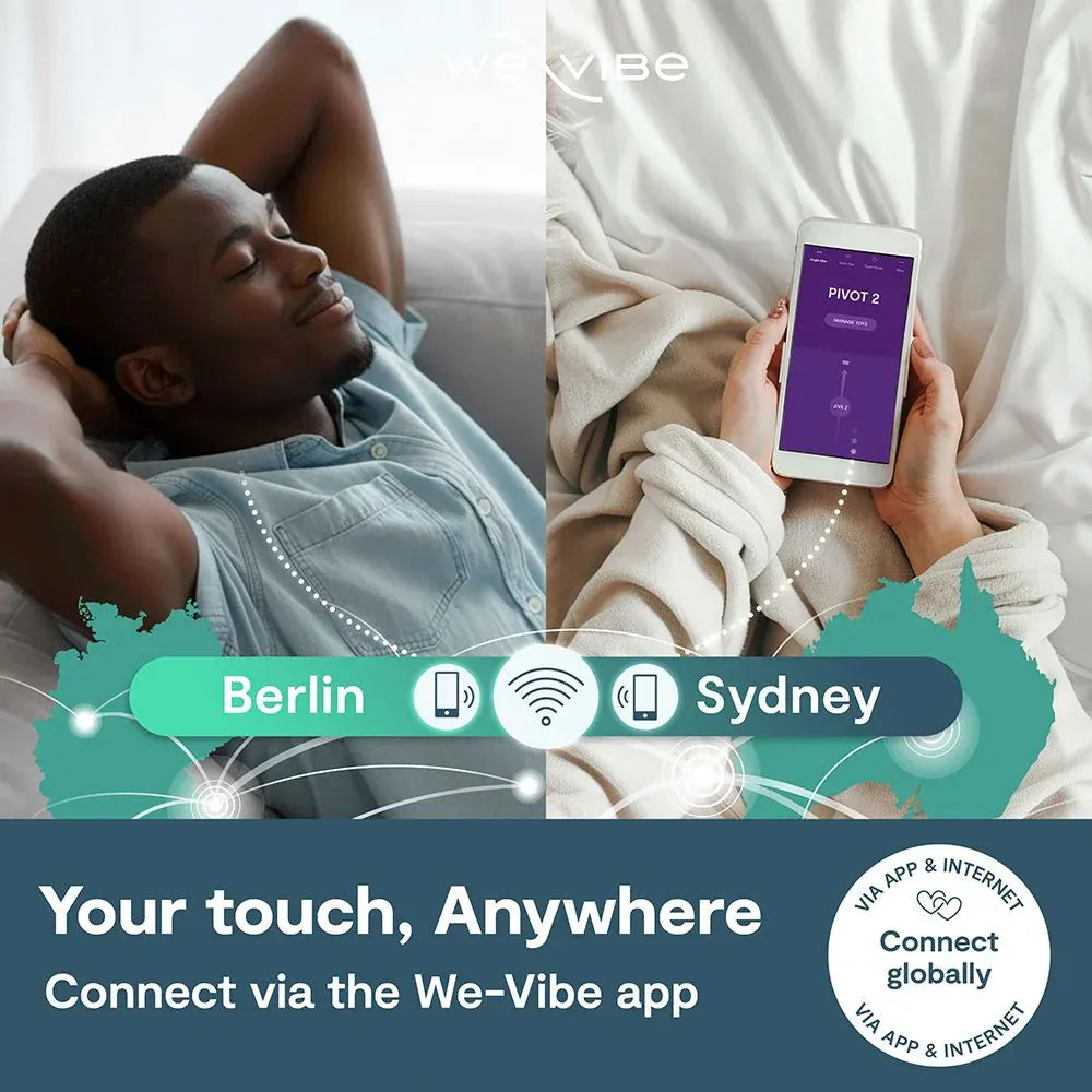 Anneau Érectile Vibrant Connecté - We-Vibe Pivot 2 | Contrôle & Plaisir Partagé à Deux We-Vibe Sensations plus